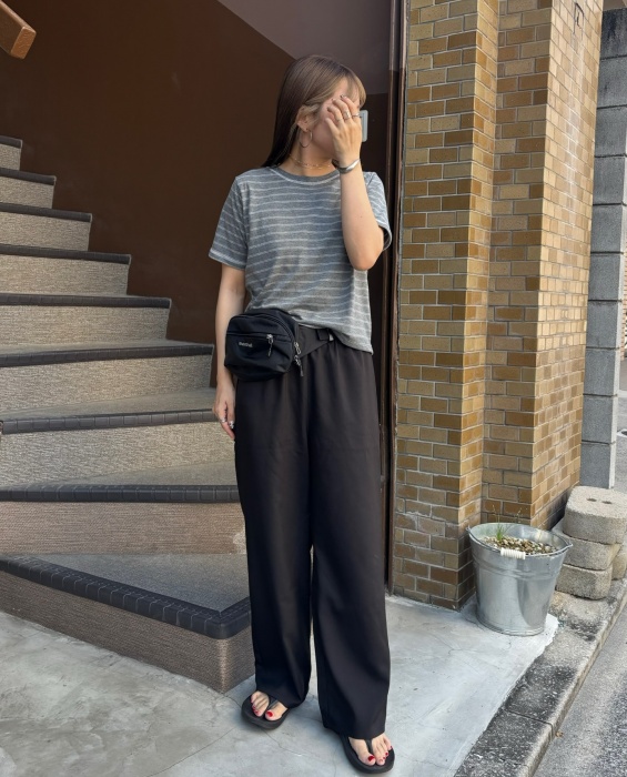 しまむら「杢ツイルドロストパンツ」