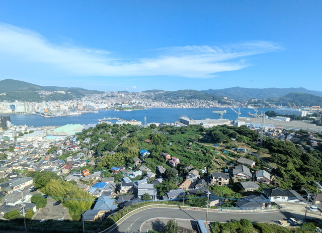 大江戸温泉物語Premium 長崎ホテル清風から望む長崎市街と港の景色