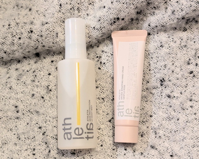athletia スキンプロテクション UVボディミストとアロマラッピング ハンドクリーム