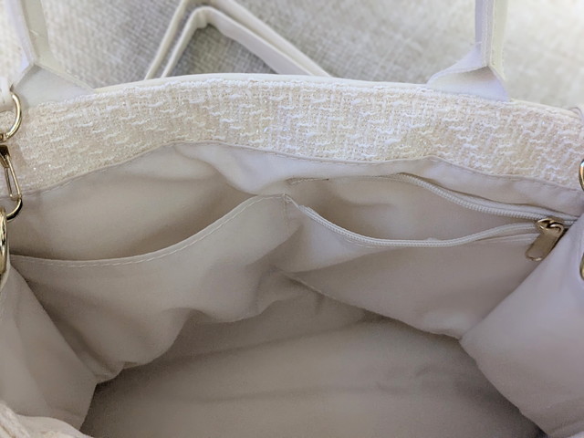 Darich TWEED BAG BOOK IVORY ver. 内側のファスナーポケット
