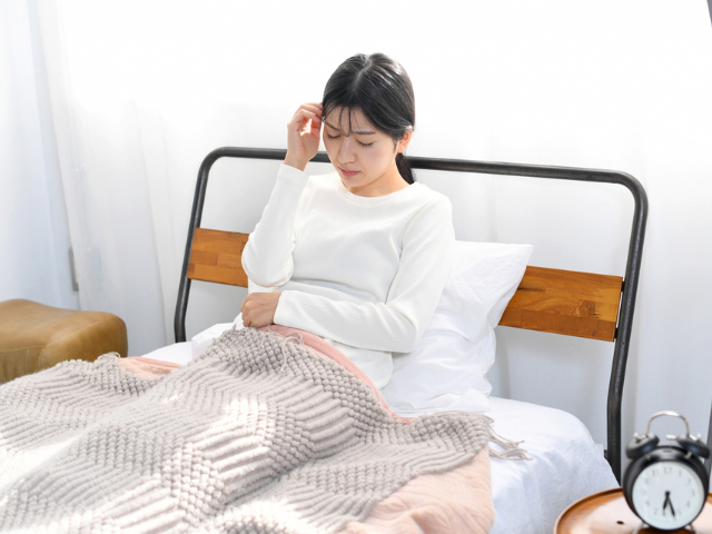 不調を感じる女性