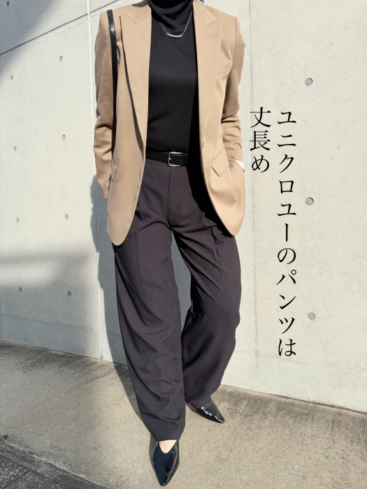 UNIQLO「シアーリブタートルネックT」